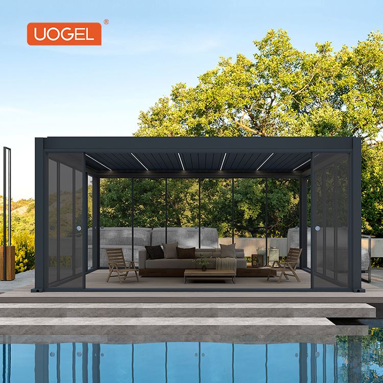 Aluminium Gazebo With Louvered Roof